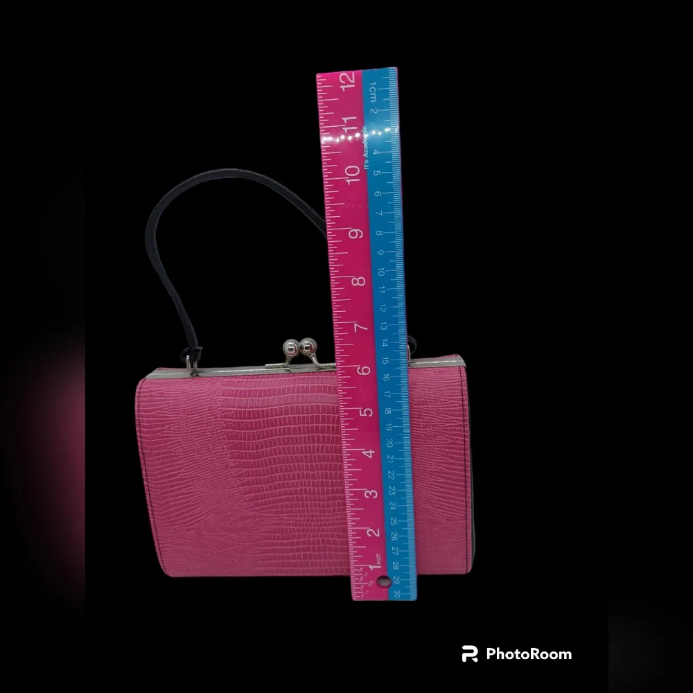 Unbranded Pink Textured Small Handbag - Picture 6 of 8